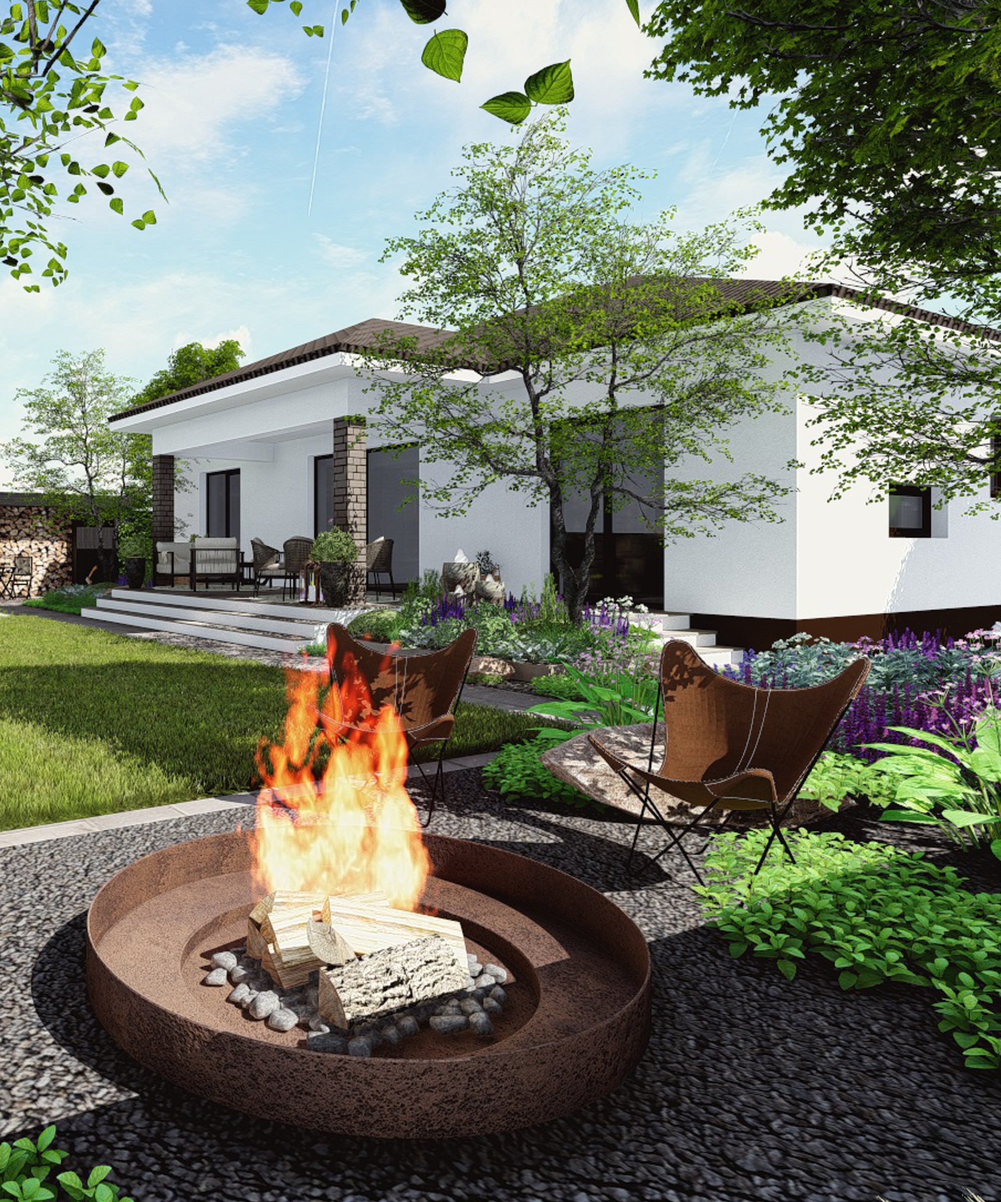 Záhradná architektúra - projekt záhrady