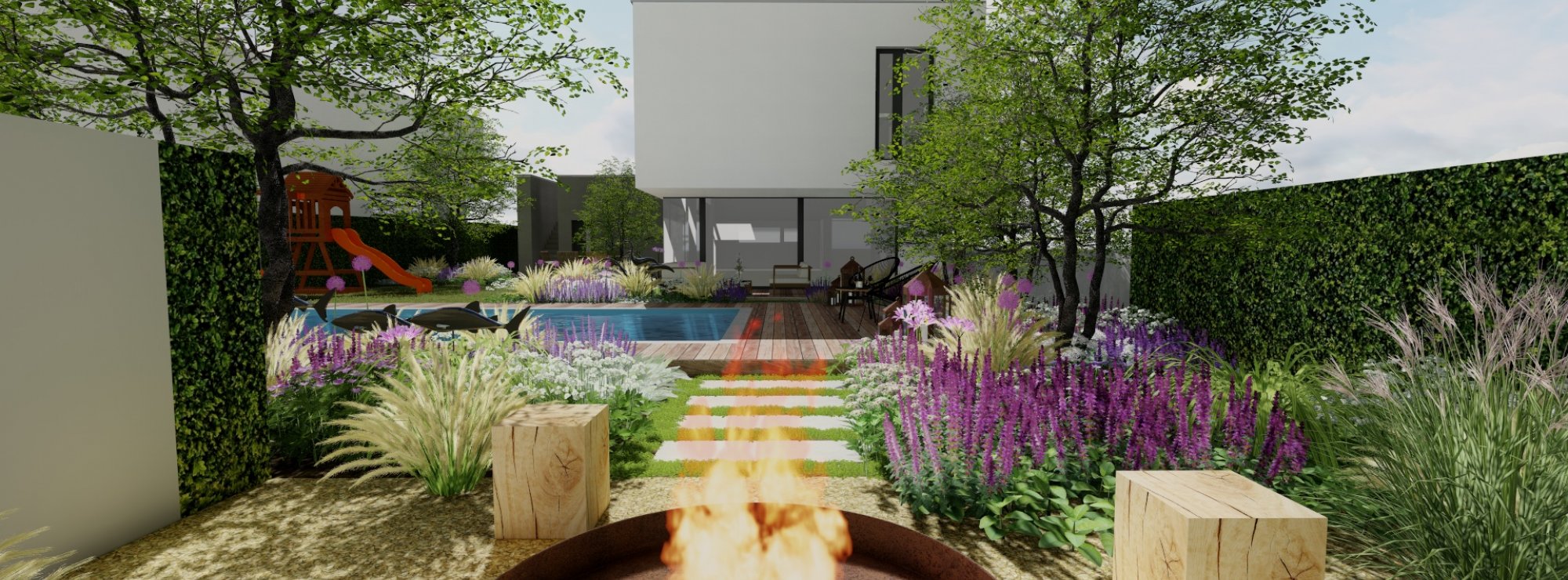 3D Štúdia záhrady - Ateliér Grand Garden