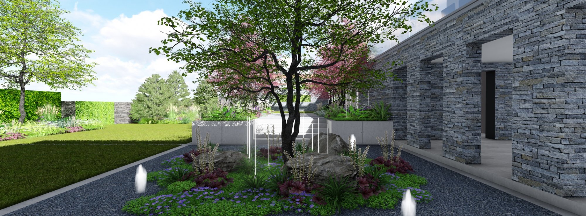 3D Štúdia záhrady - Ateliér Grand Garden