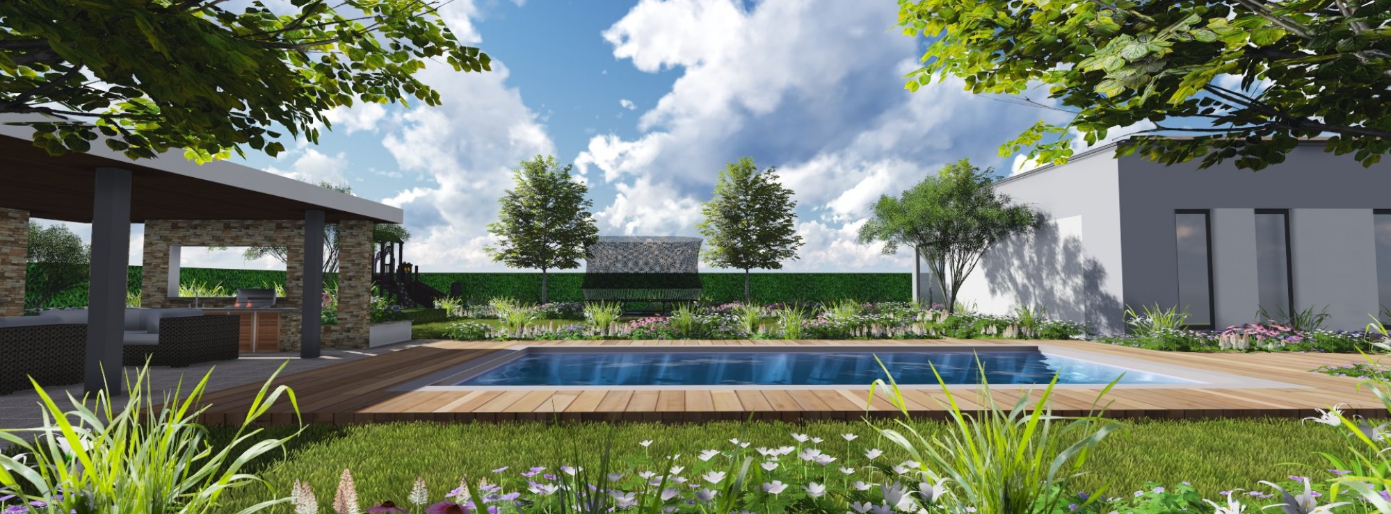 3D Štúdia záhrady - Ateliér Grand Garden