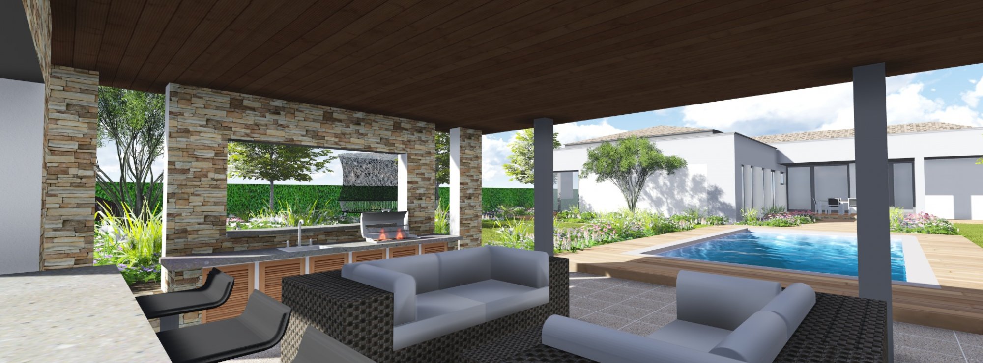 3D Štúdia záhrady - Ateliér Grand Garden