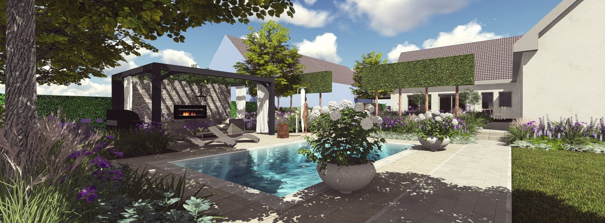 3D Vizualizácia záhrady_Ateliér Grand Garden