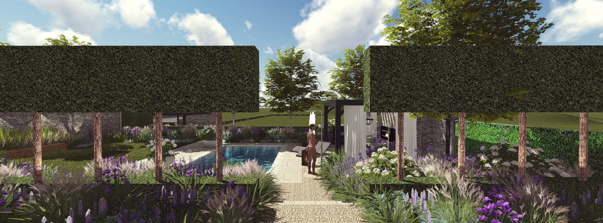 3D Vizualizácia záhrady_Ateliér Grand Garden