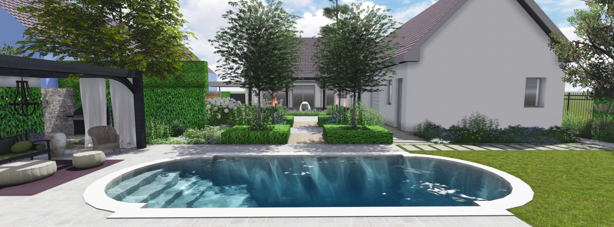 3D Štúdia záhrady - Ateliér Grand Garden
