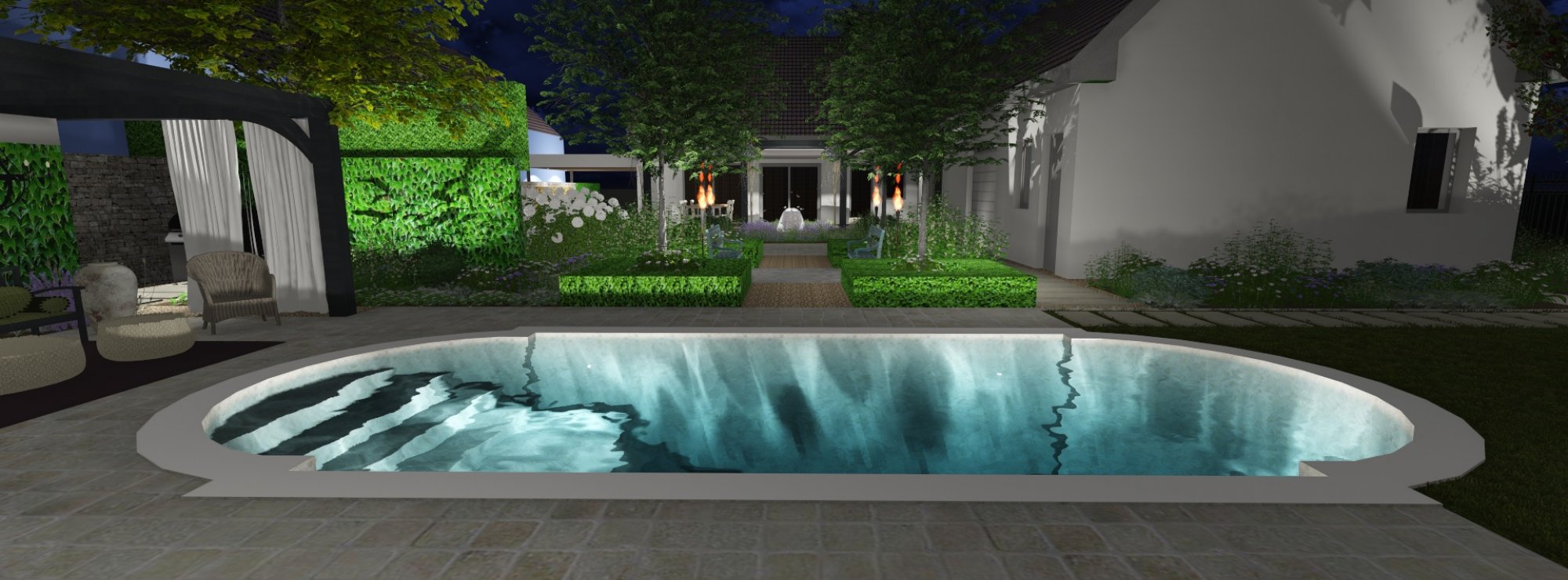 3D Štúdia záhrady - Ateliér Grand Garden