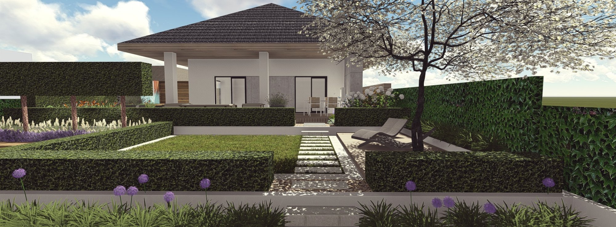 3D vizualizácia záhrady