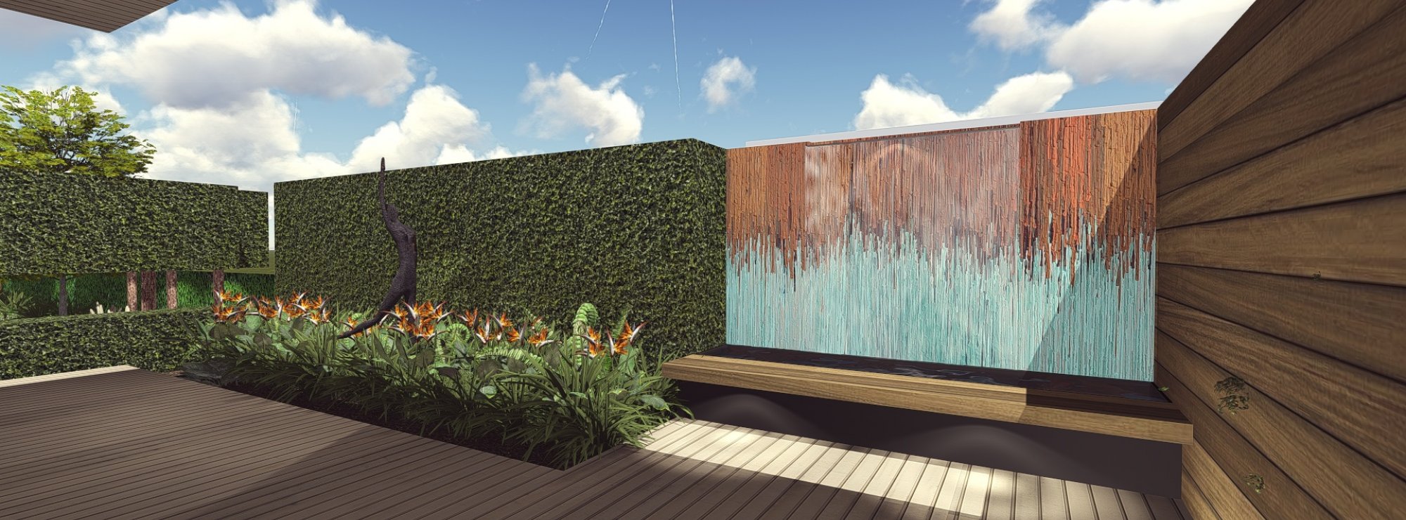 3D vizualizácia záhrady